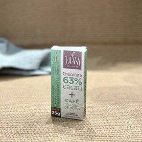Chocolate 63% Cacau com Café - 25g